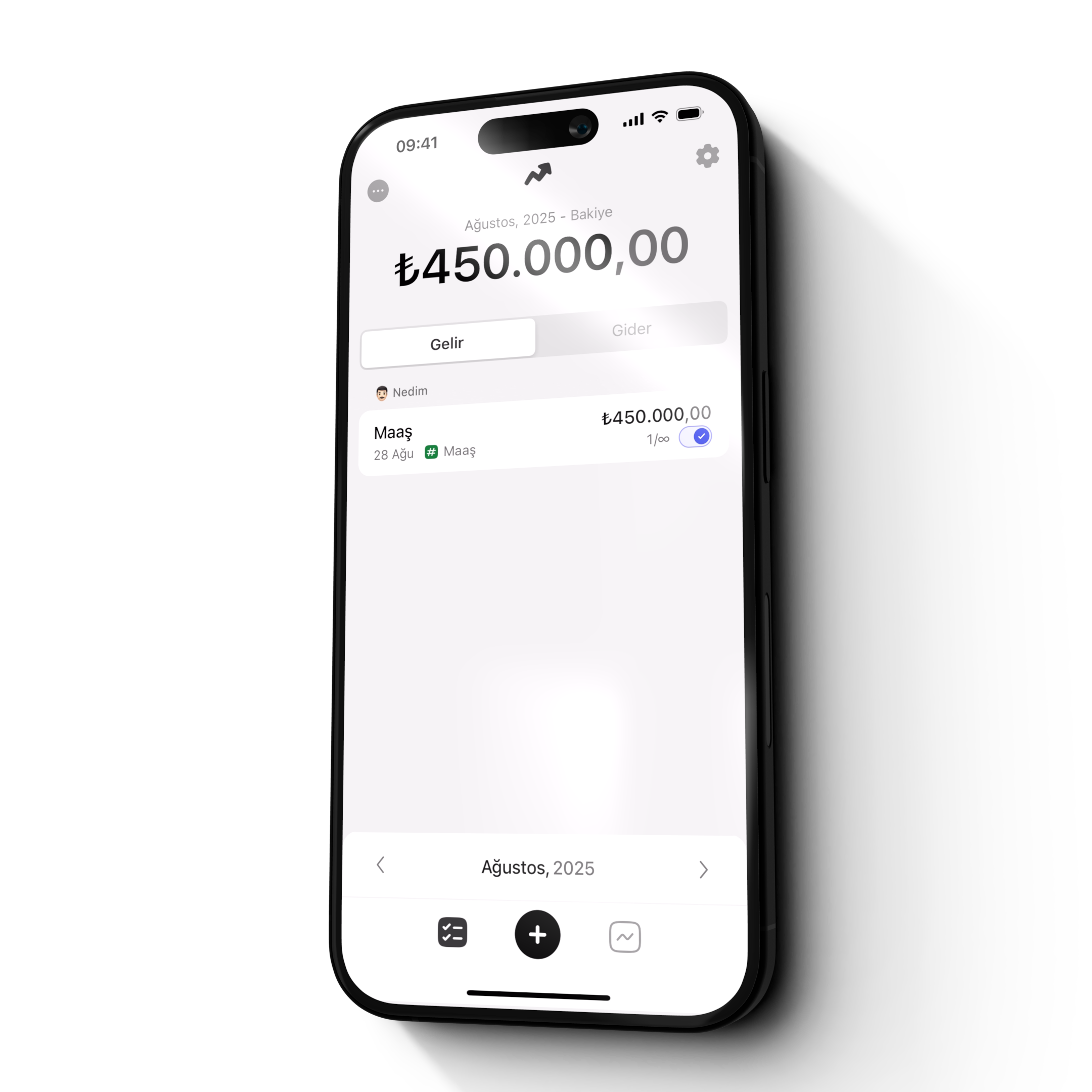 Salary tracking interface